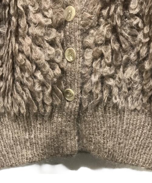 determ（デターム）determ (デターム) Loopy Cardigan ベージュ サイズ:Fの古着・服飾アイテム