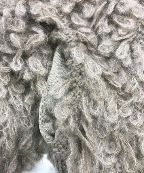 determ（デターム）determ (デターム) Loopy Cardigan ベージュ サイズ:Fの古着・服飾アイテム