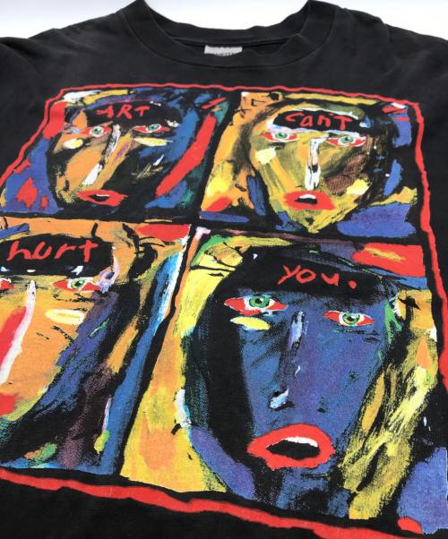 ONEITA（オニータ）ONEITA (オニータ) アートプリントTシャツ ブラック サイズ:ＸＬの古着・服飾アイテム