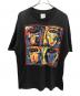 ONEITA（オニータ）の古着「アートプリントTシャツ」｜ブラック
