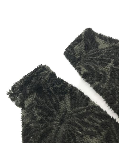 Gakkin（ガッキン）Gakkin (ガッキン) 群黒蝶花罰ブラックバタフライズ フリースジャケット グリーン サイズ:Mの古着・服飾アイテム