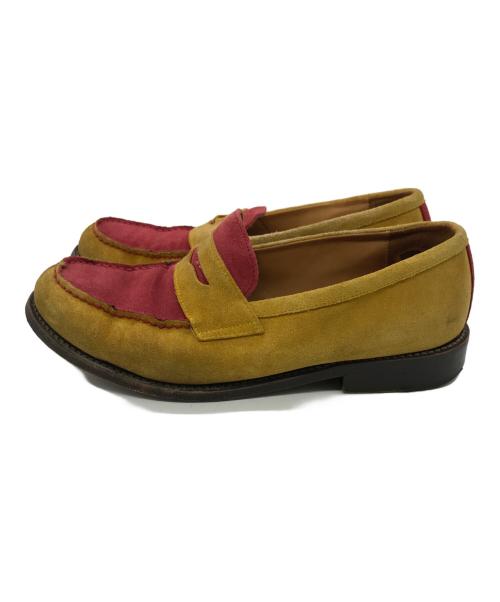 HENDER SCHEME（エンダースキーマ）HENDER SCHEME (エンダースキーマ) スエードローファー イエロー×レッド サイズ:表記無しの古着・服飾アイテム