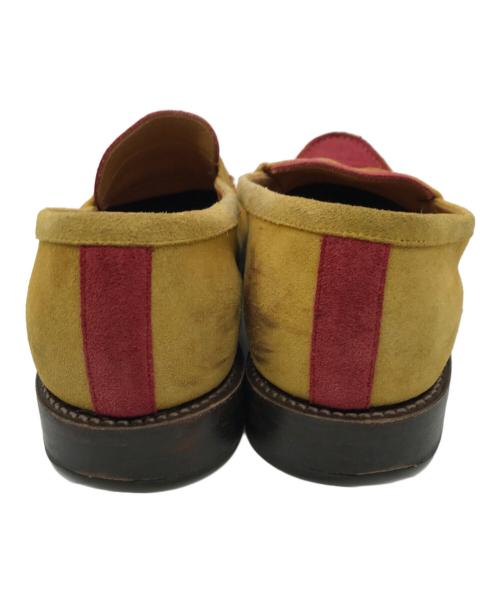 HENDER SCHEME（エンダースキーマ）HENDER SCHEME (エンダースキーマ) スエードローファー イエロー×レッド サイズ:表記無しの古着・服飾アイテム