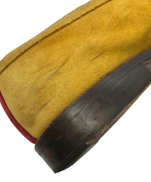 HENDER SCHEME（エンダースキーマ）HENDER SCHEME (エンダースキーマ) スエードローファー イエロー×レッド サイズ:表記無しの古着・服飾アイテム