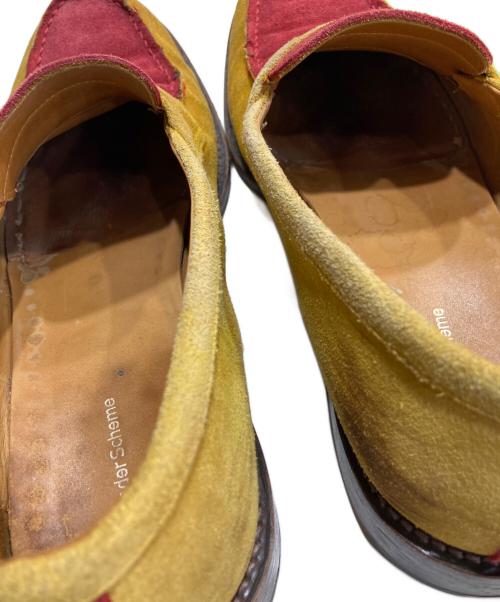 HENDER SCHEME（エンダースキーマ）HENDER SCHEME (エンダースキーマ) スエードローファー イエロー×レッド サイズ:表記無しの古着・服飾アイテム
