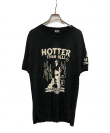 Hysteric Glamour（ヒステリックグラマー）の古着「ガールプリントカットソーワンピース」｜ブラック