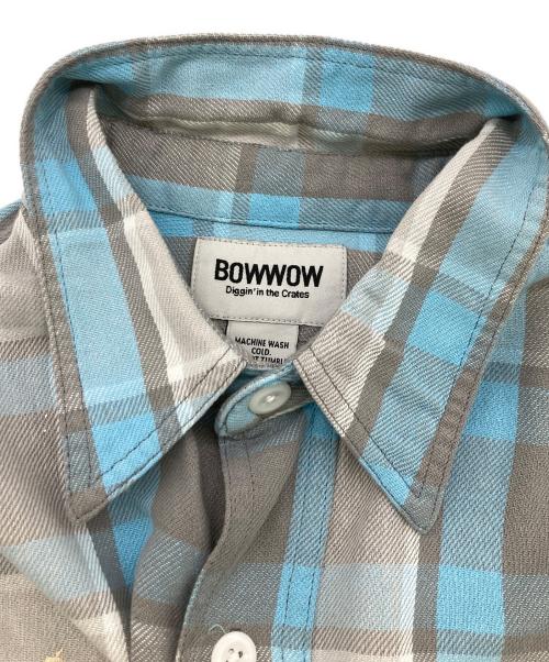 BOWWOW（バウワウ）BOWWOW (バウワウ) PAINT STAINED FLANNEL SHIRT グレー サイズ:Mの古着・服飾アイテム