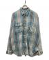 BOWWOW（バウワウ）の古着「PAINT STAINED FLANNEL SHIRT」｜グレー