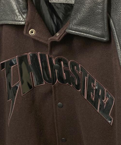 BREATH（ブレス）BREATH (ブレス) エナメルロゴスタジャン ブラック×ブラウン サイズ:-の古着・服飾アイテム