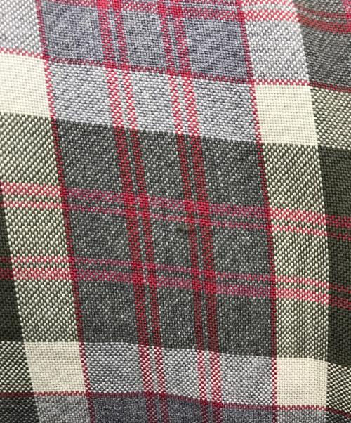 Super Domain（スーパードメイン）Super Domain (スーパードメイン) 60s オープンカラーレーヨンチェックシャツ グレー サイズ:Mの古着・服飾アイテム