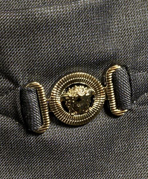 VERSACE（ヴェルサーチェ）VERSACE (ヴェルサーチェ) ウール シングルブレスト ブレザー ネイビー サイズ:54の古着・服飾アイテム