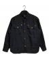 VERSACE（ヴェルサーチェ）の古着「メデューサボタンウールシャツブルゾン」｜ブラック