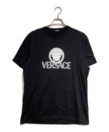 VERSACE（ヴェルサーチェ）の古着「メドゥーサロゴTシャツ/Medusa logo-print T-shirt」｜ブラック