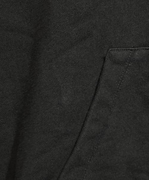 VERSACE（ヴェルサーチェ）VERSACE (ヴェルサーチェ) フロントロゴ刺繍フーディー ブラック サイズ:2XLの古着・服飾アイテム