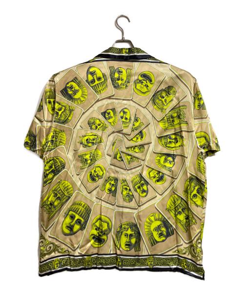 VERSACE（ヴェルサーチェ）VERSACE (ヴェルサーチェ) オープンカラーシャツ/Open collar shirt ベージュ サイズ:50の古着・服飾アイテム