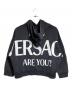 VERSACE (ヴェルサーチェ) フレイムロゴクロップフーディー ブラック サイズ:40：26000円