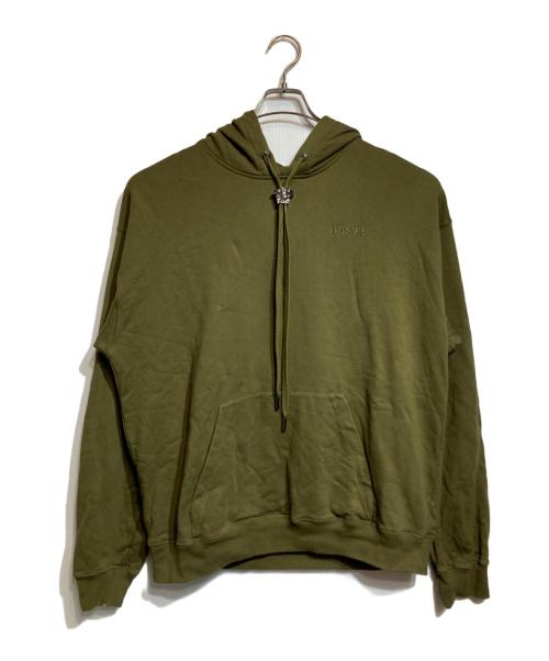 VERSACE（ヴェルサーチェ）VERSACE (ヴェルサーチェ) ラ メドゥーサ フーディ グリーン サイズ:2XLの古着・服飾アイテム