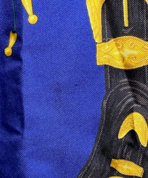 VERSACE（ヴェルサーチェ）VERSACE (ヴェルサーチェ) バロッコシルクシャツ/Barocco Silk Shirt ブルー サイズ:50の古着・服飾アイテム