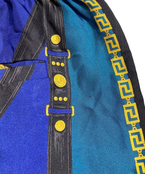 VERSACE（ヴェルサーチェ）VERSACE (ヴェルサーチェ) バロッコシルク ショートパンツ/Barocco Silk Shorts ブルー サイズ:52の古着・服飾アイテム