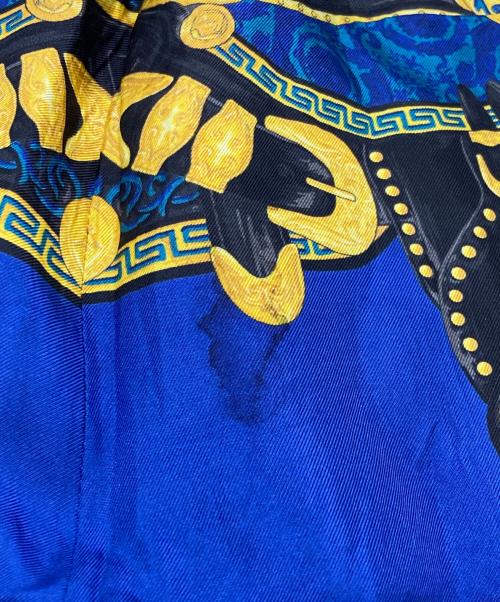 VERSACE（ヴェルサーチェ）VERSACE (ヴェルサーチェ) バロッコシルク ショートパンツ/Barocco Silk Shorts ブルー サイズ:52の古着・服飾アイテム
