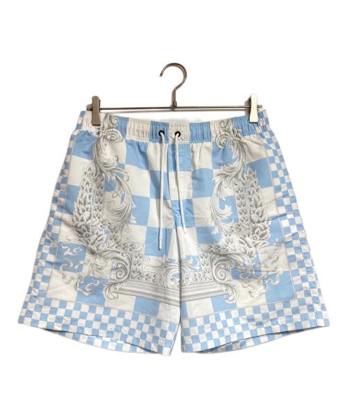 VERSACE（ヴェルサーチェ）VERSACE (ヴェルサーチェ) ビーチウェアボードショーツ/Beachwear board shorts スカイブルー サイズ:4の古着・服飾アイテム