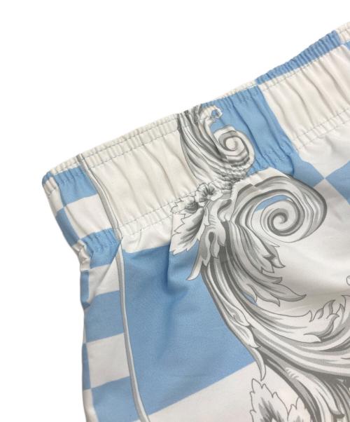 VERSACE（ヴェルサーチェ）VERSACE (ヴェルサーチェ) ビーチウェアボードショーツ/Beachwear board shorts スカイブルー サイズ:4の古着・服飾アイテム