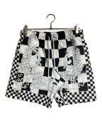 VERSACEヴェルサーチェ）の古着「ビーチウェアボードショーツ/Beachwear board shorts」｜ホワイト×ブラック
