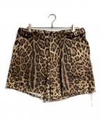 DOLCE & GABBANAドルチェ＆ガッバーナ）の古着「レオパードショーツ/Leopard print shorts」｜ブラウン
