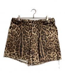 DOLCE & GABBANA（ドルチェ＆ガッバーナ）の古着「レオパードショーツ/Leopard print shorts」｜ブラウン