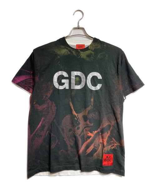 GDC（ジーディーシー）GDC (ジーディーシー) k. jacques (カー・ジャック) All-over pattern T/オールオーバーパターンTee ブラック サイズ:Mの古着・服飾アイテム