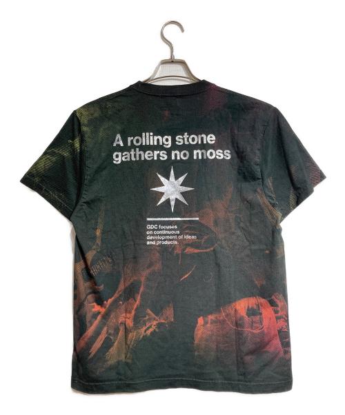 GDC（ジーディーシー）GDC (ジーディーシー) k. jacques (カー・ジャック) All-over pattern T/オールオーバーパターンTee ブラック サイズ:Mの古着・服飾アイテム