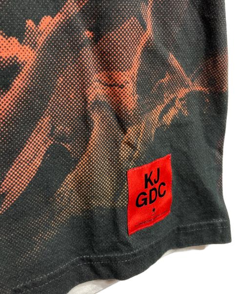 GDC（ジーディーシー）GDC (ジーディーシー) k. jacques (カー・ジャック) All-over pattern T/オールオーバーパターンTee ブラック サイズ:Mの古着・服飾アイテム