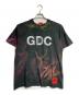 GDC（ジーディーシー）の古着「All-over pattern T/オールオーバーパターンTee」｜ブラック