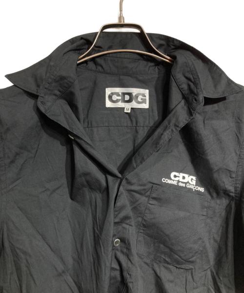 CDG（シーディージー）CDG (シーディージー) 半袖シャツ/SHORT SLEEVE SHIRT ブラック サイズ:Mの古着・服飾アイテム