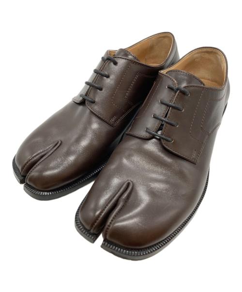 Maison Margiela（メゾンマルジェラ）Maison Margiela (メゾンマルジェラ) TABIレースアップシューズ ブラウン サイズ:38の古着・服飾アイテム