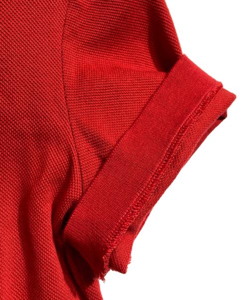 PRADA（プラダ）PRADA (プラダ) ラバーパッチポロシャツ/Rubber patch polo shirt レッド サイズ:Sの古着・服飾アイテム