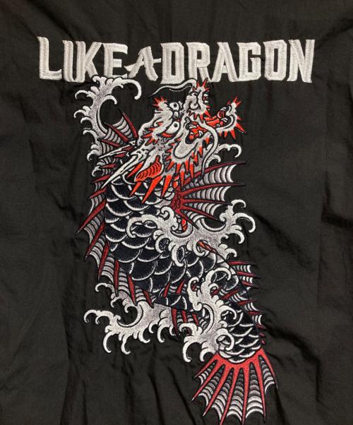 WILDSIDE YOHJI YAMAMOTO（ワイルドサイド ヨウジ ヤマモト）WILDSIDE YOHJI YAMAMOTO (ワイルドサイド ヨウジ ヤマモト) 龍が如く (龍ガ如ク) Cotton Embroidery Shirt (龍魚) ブラック サイズ:3の古着・服飾アイテム