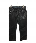 DOLCE & GABBANAドルチェ＆ガッバーナ）の古着「コーティングデニムパンツ」｜ブラック