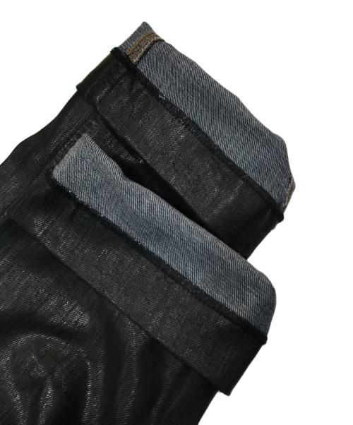 DOLCE & GABBANA（ドルチェ＆ガッバーナ）DOLCE & GABBANA (ドルチェ＆ガッバーナ) コーティングデニムパンツ ブラック サイズ:46の古着・服飾アイテム