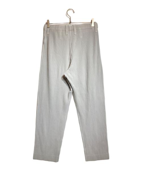 HOMME PLISSE ISSEY MIYAKE（オム プリッセ イッセイ ミヤケ）HOMME PLISSE ISSEY MIYAKE (オム プリッセ イッセイ ミヤケ) BASICSプリーツパンツ グレー サイズ:3の古着・服飾アイテム