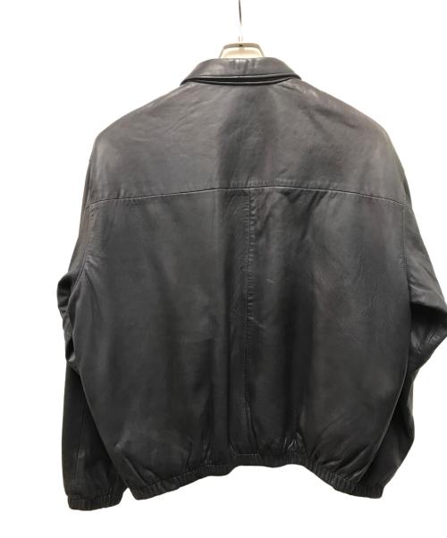 POLO RALPH LAUREN（ポロ・ラルフローレン）POLO RALPH LAUREN (ポロ・ラルフローレン) 90Sレザースイングトップ ネイビー サイズ:Lの古着・服飾アイテム