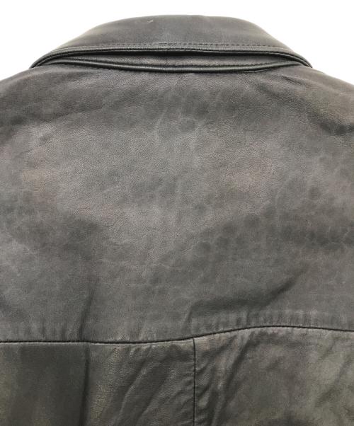 POLO RALPH LAUREN（ポロ・ラルフローレン）POLO RALPH LAUREN (ポロ・ラルフローレン) 90Sレザースイングトップ ネイビー サイズ:Lの古着・服飾アイテム