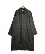 THE LIBRARYザ ライブラリー）の古着「リネンバルマカーンコート/Linen Balmacaan Coat」｜ブラック