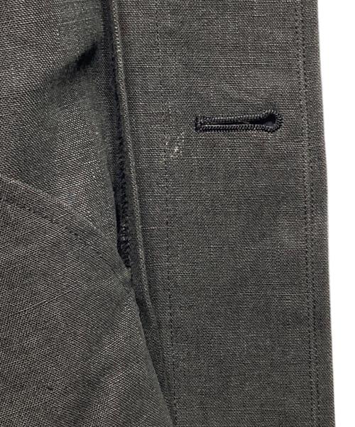 THE LIBRARY（ザ ライブラリー）THE LIBRARY (ザ ライブラリー) リネンバルマカーンコート/Linen Balmacaan Coat ブラック サイズ:Mの古着・服飾アイテム