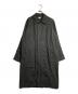 THE LIBRARY（ザ ライブラリー）の古着「リネンバルマカーンコート/Linen Balmacaan Coat」｜ブラック