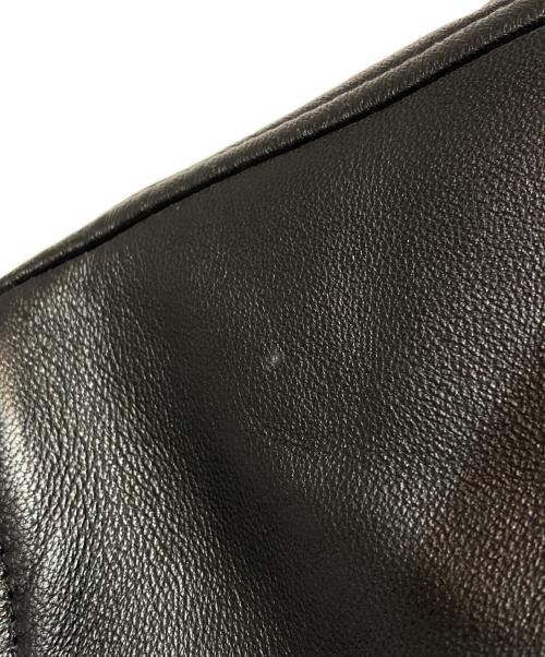 BURBERRY BLACK LABEL（バーバリーブラックレーベル）BURBERRY BLACK LABEL (バーバリーブラックレーベル) ラムレザーコート ブラック サイズ:Ｍの古着・服飾アイテム