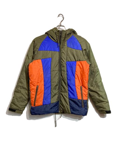 COMME des GARCONS SHIRT（コムデギャルソンシャツ）COMME des GARCONS SHIRT (コムデギャルソンシャツ) カラーブロックパフジャケット オリーブ サイズ:Mの古着・服飾アイテム