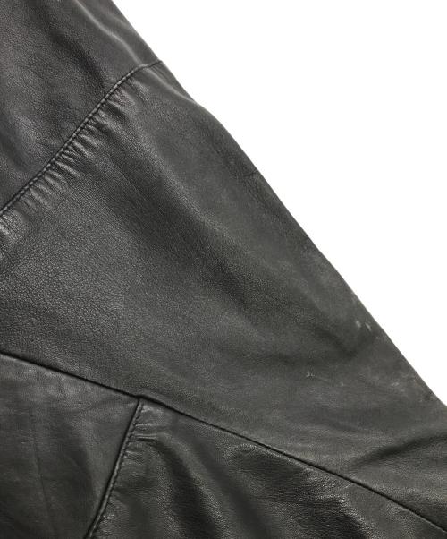 northern limits（-）northern limits (-) レザープルオーバージャケット ブラック サイズ:2Xの古着・服飾アイテム