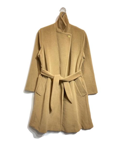 MaxMara（マックスマーラ）MaxMara (マックスマーラ) アンゴラ混チェスターコート ブラウン サイズ:36の古着・服飾アイテム