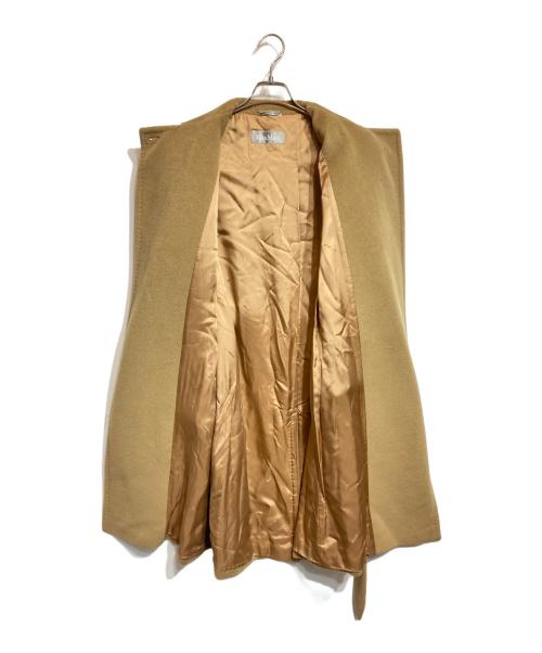 MaxMara（マックスマーラ）MaxMara (マックスマーラ) アンゴラ混チェスターコート ブラウン サイズ:36の古着・服飾アイテム